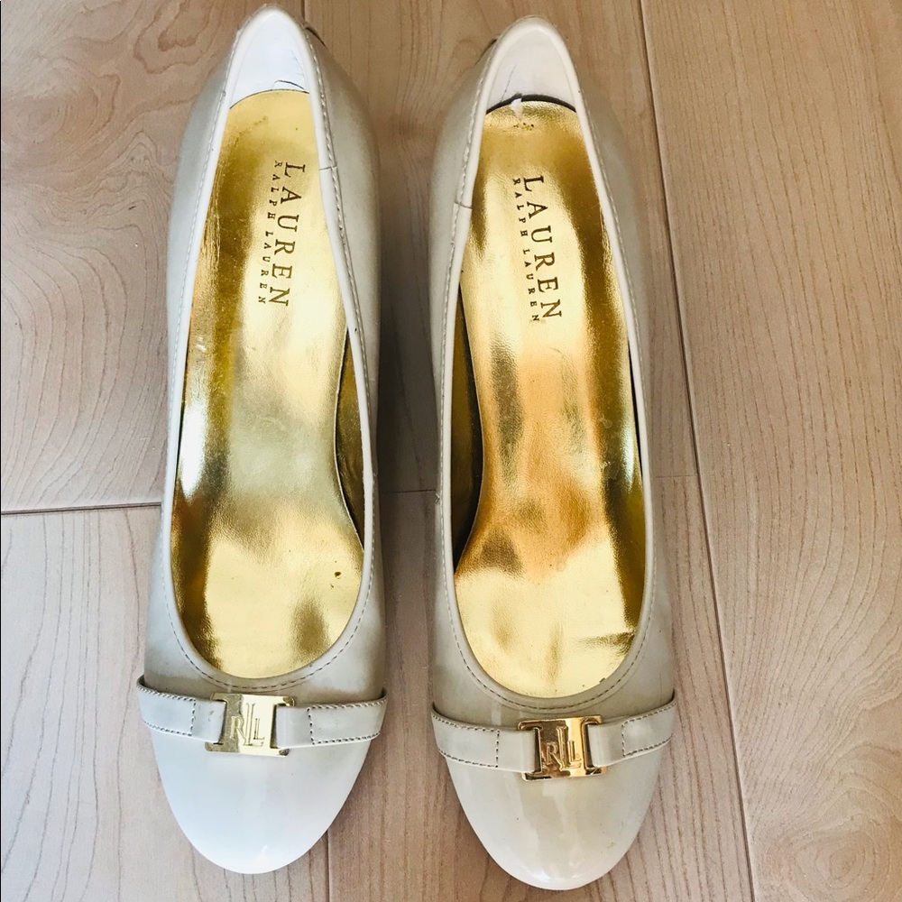 Beige Ralph Lauren patent leather heels - Picture 12 of 12